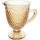 Jarra 1 Litro Amelie Com Base Âmbar Luster